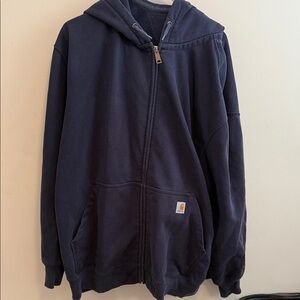 Carhartt Dark Blue Full-Zip Hoodie